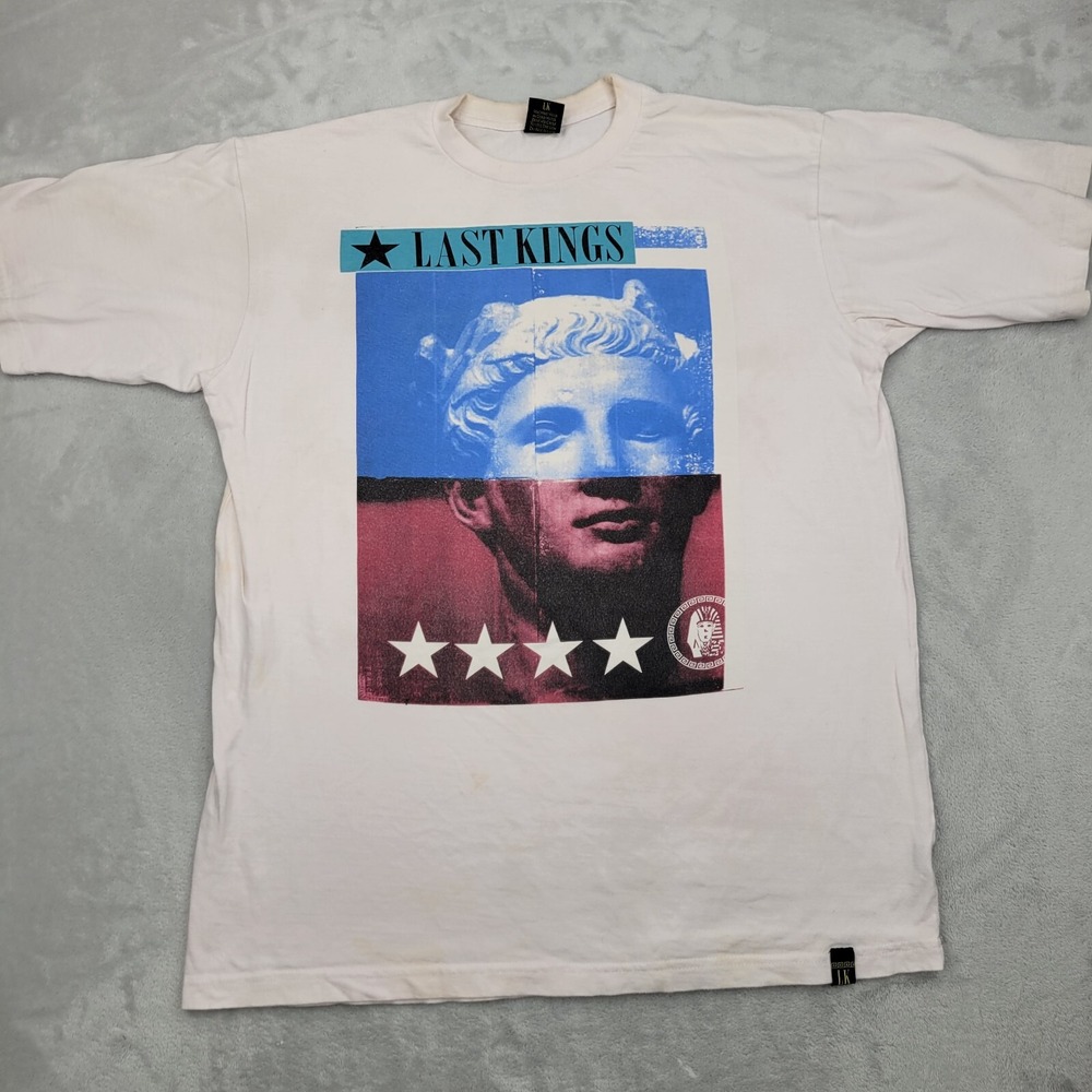 Last Kings Shirt Mens Extra Large Crewneck Graphic Y2K Greek Roman Pharaoh Egypt
